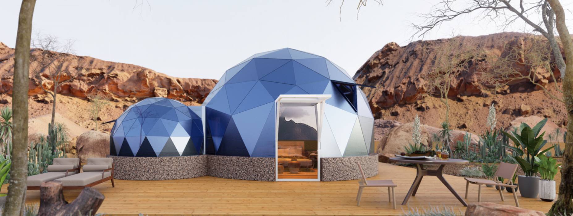 张家港市球形智能光伏玻璃星空房